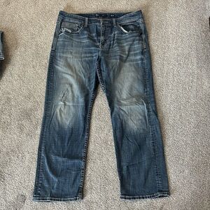 BKE Men's Relaxed Fit Blue Jeans